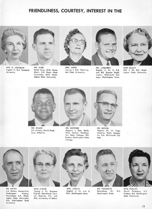 WVHS Yearbook 1962